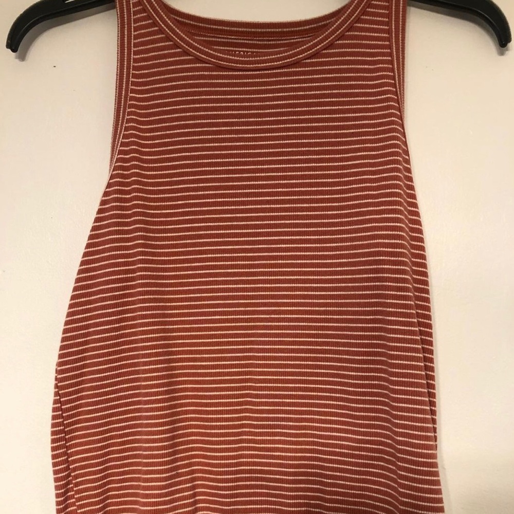 striped american eagle tank top